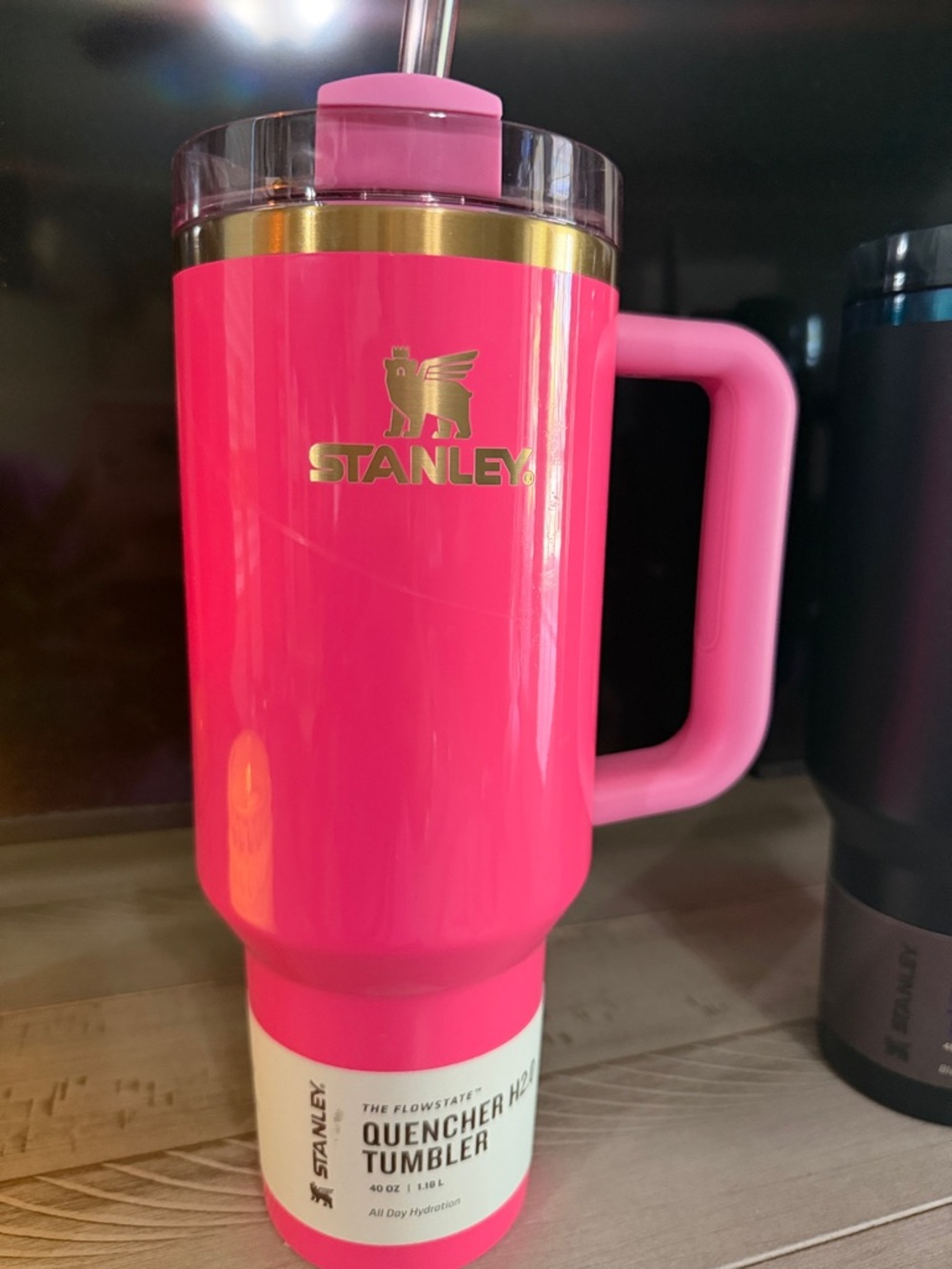 Stanley Bright Pink Insulated Tumbler with Handle